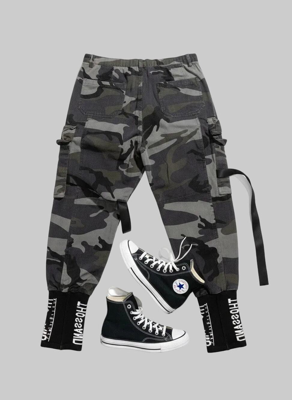 Army Cargo Pant With Knit Cuff